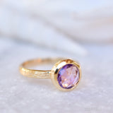 Renata Amethyst Gold Ring ~ 18k Gold Plated ~ SMR121 - Maresia Jewelry