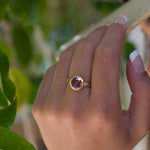 Renata Amethyst Gold Ring ~ 18k Gold Plated ~ SMR121 - Maresia Jewelry