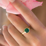 Green Onyx Gold Ring ~ 18k Gold Plated ~ - Maresia Jewelry