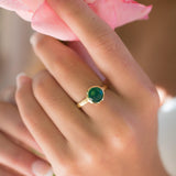 Green Onyx Gold Ring ~ 18k Gold Plated ~ - Maresia Jewelry