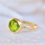 Renata Peridot Hydro Gold Ring ~ 18k Gold Plated ~ SMR116 - Maresia Jewelry