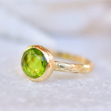 Renata Peridot Hydro Gold Ring ~ 18k Gold Plated ~ SMR116 - Maresia Jewelry