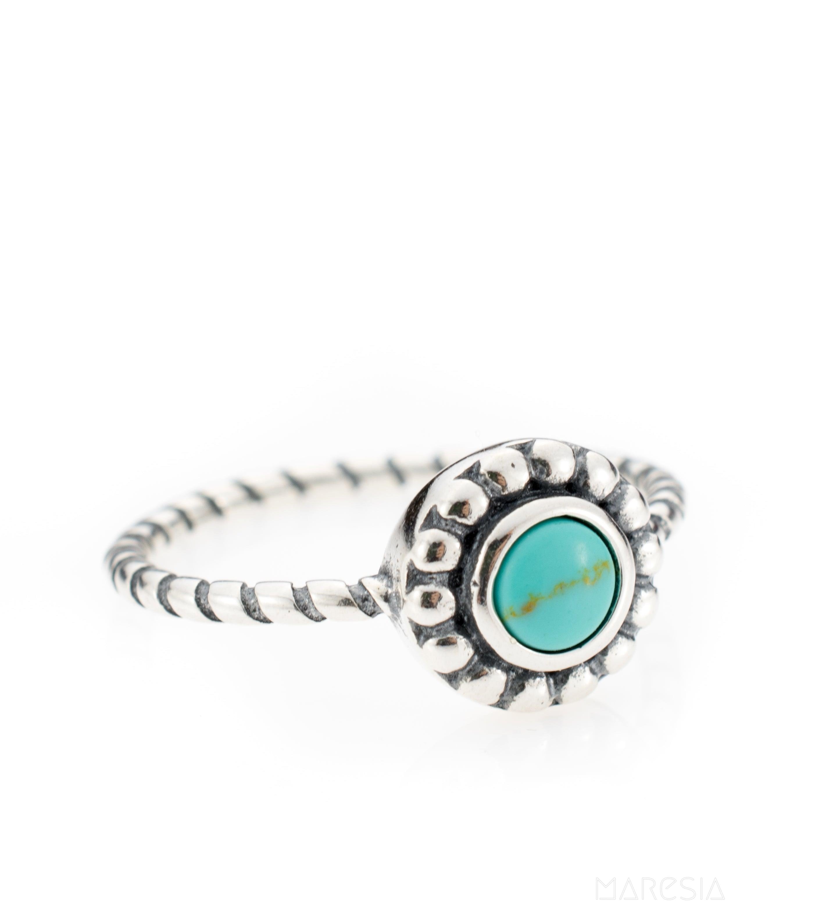 Rio Tavares Turquoise Ring ~ Sterling Silver 925~SMR023 - Maresia Jewelry