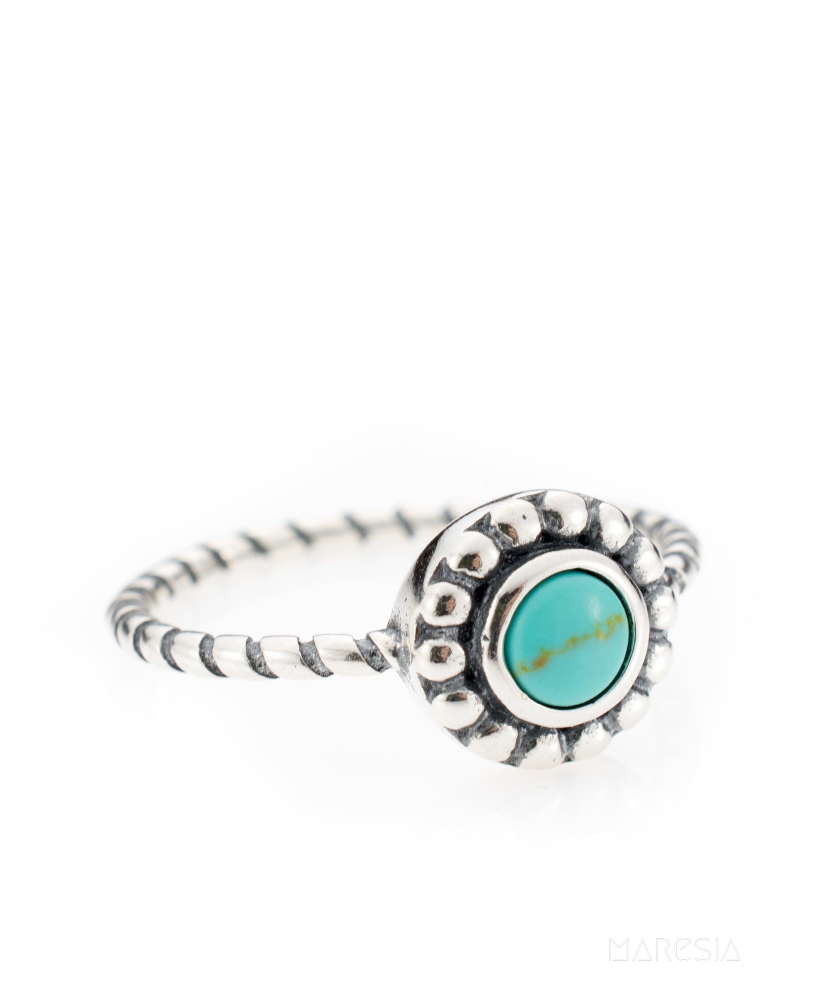 Rio Tavares Turquoise Ring ~ Sterling Silver 925~SMR023 - Maresia Jewelry