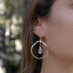 Rose Quartz Earrings ~18k Gold Plated ~ ME017 - Maresia Jewelry