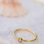 Rose Quartz Gold Ring ~ Delicate ~ 18k Gold Plated ~ Handmade ~ Gemstone~Statement ~Everyday~ Hippie~Bohemian~Stackable~MR326
