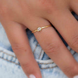 Rose Quartz Gold Ring ~ Delicate ~ 18k Gold Plated ~ Handmade ~ Gemstone~Statement ~Everyday~ Hippie~Bohemian~Stackable~MR326