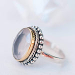 Rose Quartz Ring ~Sterling Silver 925 ~MR001 - Maresia Jewelry