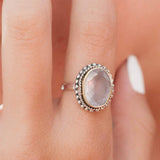 Rose Quartz Ring ~Sterling Silver 925 ~MR001 - Maresia Jewelry