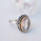 Rose Quartz Ring ~Sterling Silver 925 ~MR001 - Maresia Jewelry