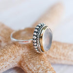 Rose Quartz Ring ~Sterling Silver 925 ~MR001 - Maresia Jewelry