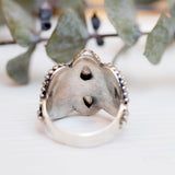 Rose Quartz Ring~Sterling Silver 925 ~ MR095 - Maresia Jewelry
