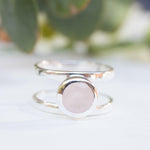 Rose Quartz Ring ~ Sterling Silver 925 ~ MR182 - Maresia Jewelry