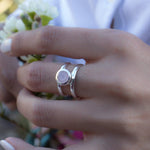 Rose Quartz Ring ~ Sterling Silver 925 ~ MR182 - Maresia Jewelry