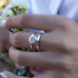 Rose Quartz Ring ~ Sterling Silver 925 ~ MR182 - Maresia Jewelry