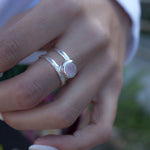 Rose Quartz Ring ~ Sterling Silver 925 ~ MR182 - Maresia Jewelry