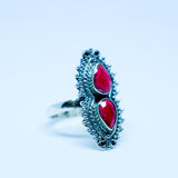 Ruby Ring ~ Sterling Silver 925 ~ MR040 - Maresia Jewelry