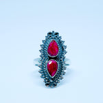 Ruby Ring ~ Sterling Silver 925 ~ MR040 - Maresia Jewelry