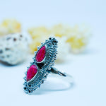 Ruby Ring ~ Sterling Silver 925 ~ MR040 - Maresia Jewelry