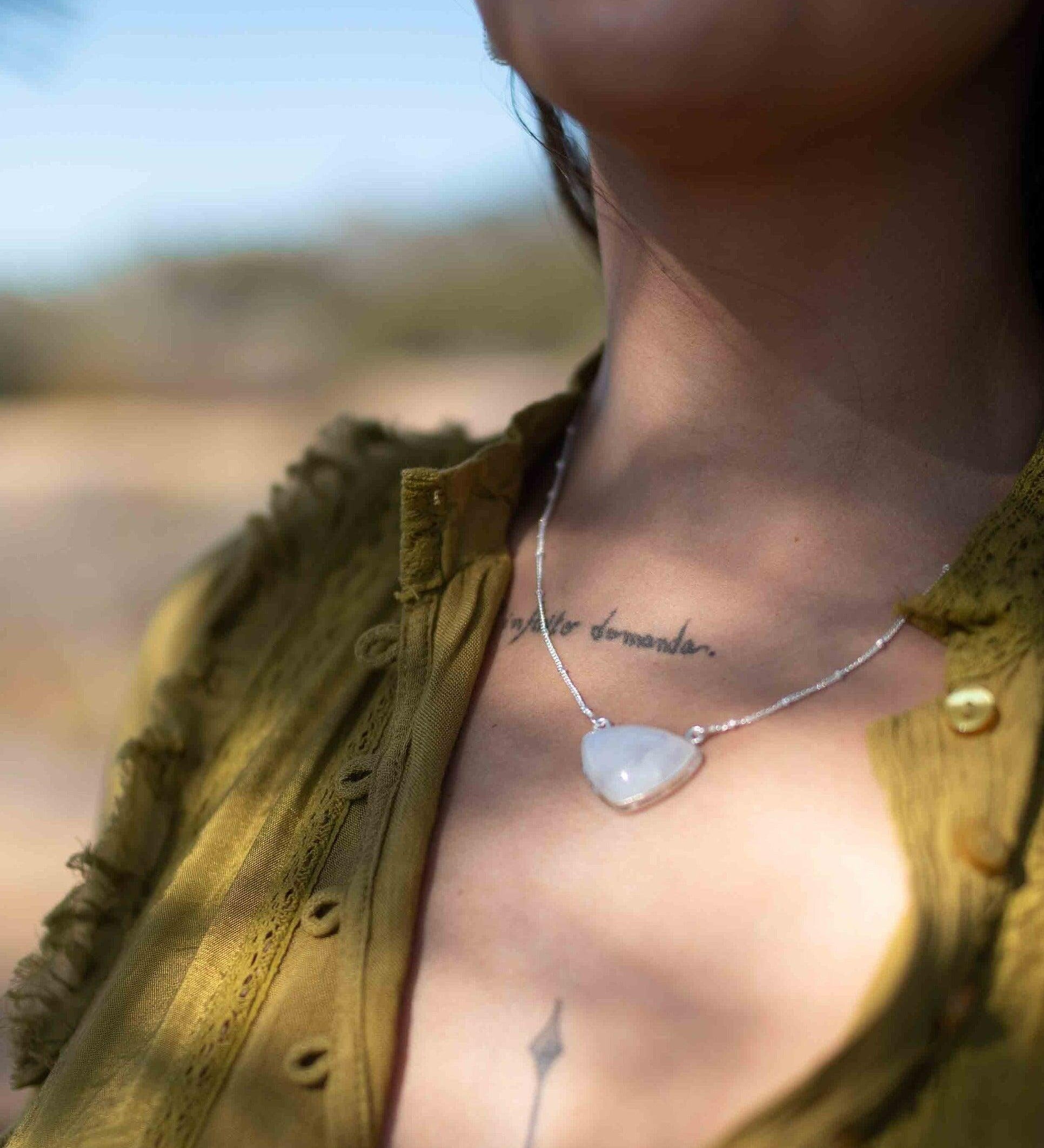 Moonstone half moon Necklace ~ Sterling Silver 925 ~Jewelry ~ Gift For Her ~ Minimalist~ Handmade~ Thin Chain~ Delicate ~Layered ~ MN088