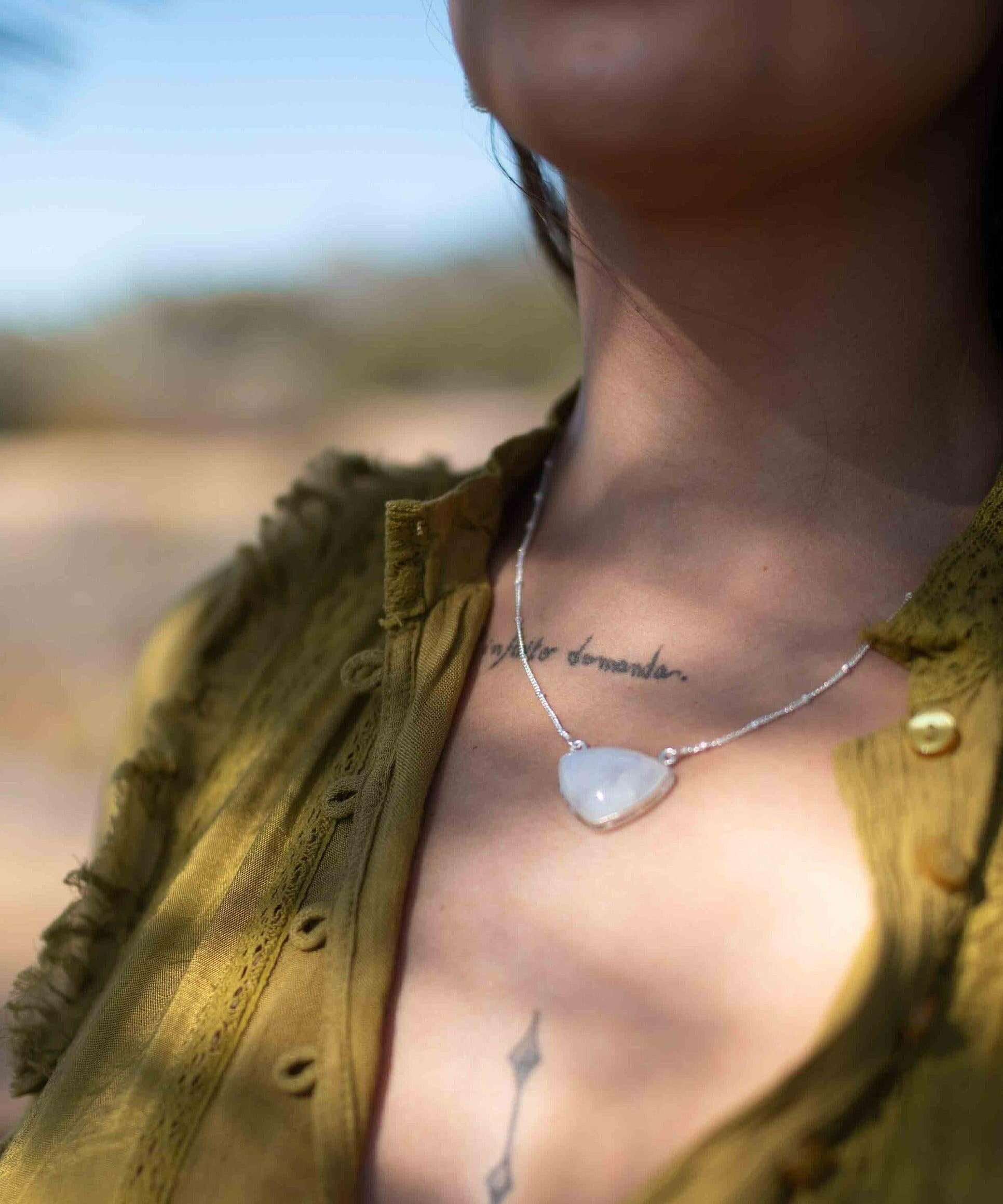 Moonstone half moon Necklace ~ Sterling Silver 925 ~Jewelry ~ Gift For Her ~ Minimalist~ Handmade~ Thin Chain~ Delicate ~Layered ~ MN088