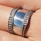 Silver Surfer Large band Ring ~ Sterling Silver 925~SMR003 - Maresia Jewelry