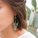 Silvia Chandelier Earrings ~Gold Plated ~ SME031 - Maresia Jewelry