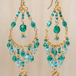 Silvia Chandelier Earrings ~Gold Plated ~ SME031 - Maresia Jewelry