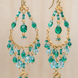 Silvia Chandelier Earrings ~Gold Plated ~ SME031 - Maresia Jewelry