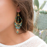 Silvia Chandelier Earrings ~Gold Plated ~ SME031 - Maresia Jewelry