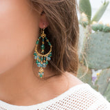 Silvia Chandelier Earrings ~Gold Plated ~ SME031 - Maresia Jewelry