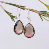 Smoky Quartz Earrings ~ Sterling Silver 925 ~ Bohemian ~ Gemstone ~ Dangle ~ Handmade ~ Jewelry ~ Gift for her ~Maresi ~Boho~Tear Drop~ME123 - Maresia Jewelry