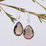 Smoky Quartz Earrings ~ Sterling Silver 925 ~ Bohemian ~ Gemstone ~ Dangle ~ Handmade ~ Jewelry ~ Gift for her ~Maresi ~Boho~Tear Drop~ME123 - Maresia Jewelry