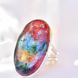 Solar Quartz Ring ~ Sterling Silver 925 ~ SMR150 - Maresia Jewelry