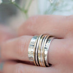 Spinner Ring ~ Sterling Silver 925 & Bronze ~ MS004 - Maresia Jewelry