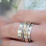 Spinner Ring ~ Sterling Silver 925 & Bronze ~ MS004 - Maresia Jewelry