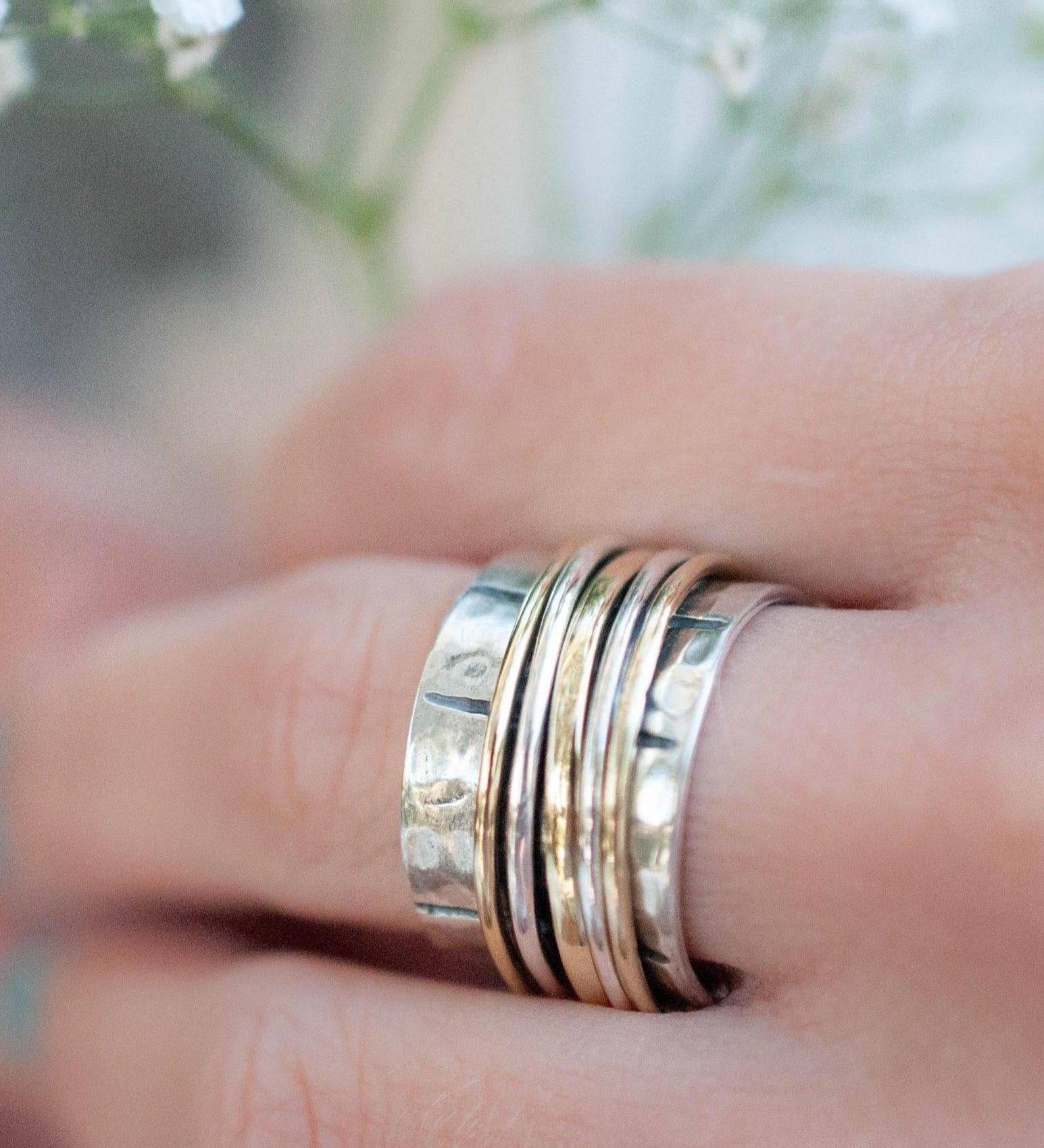 Spinner Ring ~ Sterling Silver 925 & Bronze ~ MS004 - Maresia Jewelry