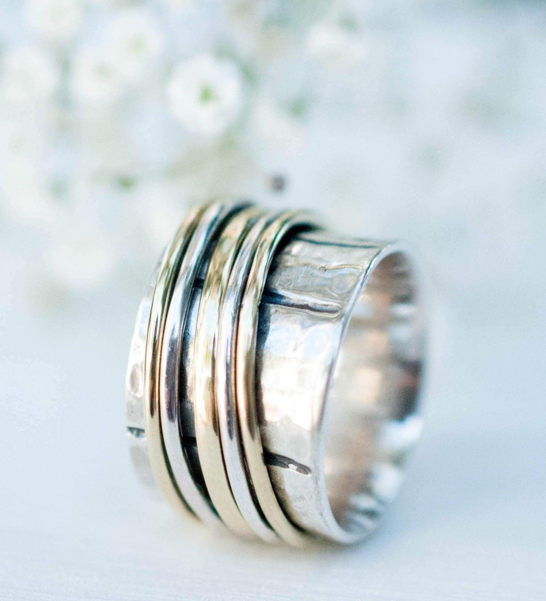 Spinner Ring ~ Sterling Silver 925 & Bronze ~ MS004 - Maresia Jewelry