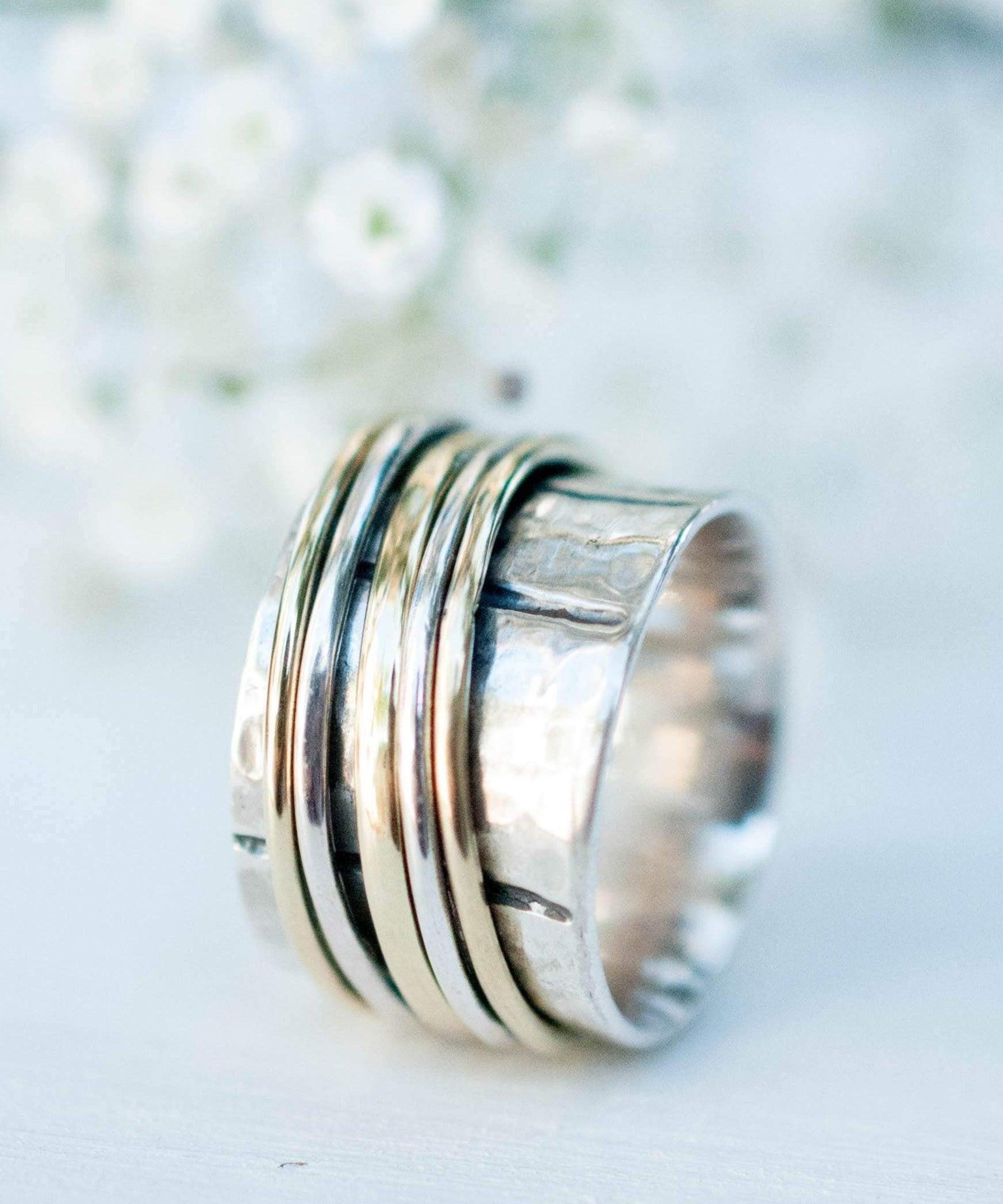 Spinner Ring ~ Sterling Silver 925 & Bronze ~ MS004 - Maresia Jewelry