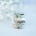 Spinner Ring ~ Sterling Silver 925 & Bronze ~ MS004 - Maresia Jewelry