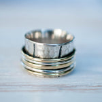Spinner Ring ~ Sterling Silver 925 & Bronze ~ MS004 - Maresia Jewelry