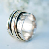Spinner Ring ~ Sterling Silver 925 & Bronze ~ MS004 - Maresia Jewelry