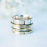 Spinner Ring ~ Sterling Silver 925 & Bronze ~ MS004 - Maresia Jewelry