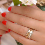 Spinner Ring ~Sterling Silver 925 & Copper & Bronze ~MS001 - Maresia Jewelry