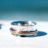 Spinner Ring ~Sterling Silver 925 & Copper & Bronze ~MS001 - Maresia Jewelry