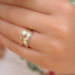 Spinner Ring ~Sterling Silver 925 & Copper & Bronze ~MS001 - Maresia Jewelry