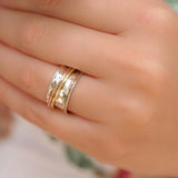 Spinner Ring ~Sterling Silver 925 & Copper & Bronze ~MS001 - Maresia Jewelry