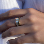 Spinner Ring~Sterling Silver 925 & Copper & Bronze~MS018 - Maresia Jewelry