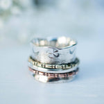 Spinner Ring~Sterling Silver 925 & Copper & Bronze ~MS001 - Maresia Jewelry
