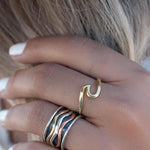 Spinner Ring~Sterling Silver 925 & Copper & Bronze~MS008 - Maresia Jewelry